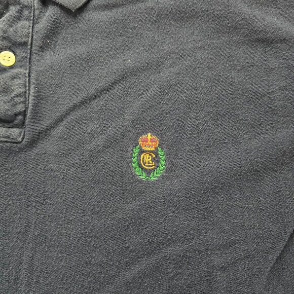 Chaps Ralph Lauren Polo Shirt Mens XL‎ Blue Short Sleeve Y2K Preppy Casual - Picture 2 of 7